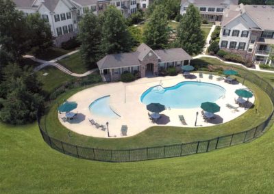 Heritage Greene Aerial View of Swimming Pools in Sellersville, PA
