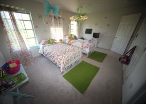 Furnished children's bedroom in Heritage Summer Hill apartments in Bucks County, PA