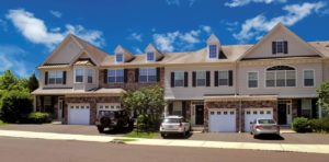 Heritage Orchard Hill Front View of Ashwood 3 Bedroom Townhomes is Perkasie, PA