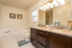 Heritage Summer Hill 3 Bedroom Yorkshire Primary Bath with Large Dual Sink Vanity in Doylestown, PA